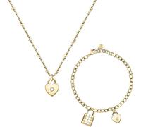 Collana + Bracciale Donna MORELLATO ABBRACCIO SAUB19 Acciaio Cuore Gold Dorato