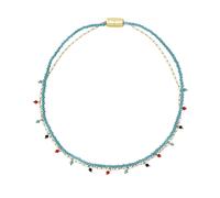 Breil, Collezione Magnetica System, Elemento Donna Medium Sky, Catena con Sfere in Acciaio e Cristalli, Compatibile con Tutti gli Elementi Magnetica System, Chiusura Magnetica