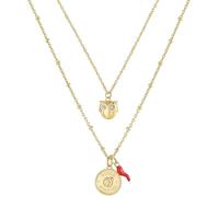 BrosWay Collana Girocollo Collezione Chakra BHKN069 in Acciaio e Cristalli con Simbolo Gufo Donna