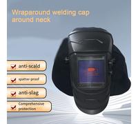 Collana casco saldatura avvolgente protezione schizzi e bruciature in nero
