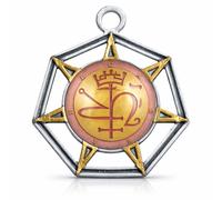 Collana Cassiel Angelo di Saturno Talismano Ciondolo Protezione Occulta e...