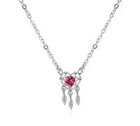 Collana Catcher da Sogno d'Amore Rosso Dolce per Donne cortometrali clavicola