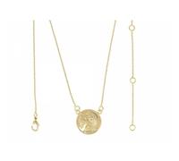 Collana Catena Forçat Con Ciondolo Pezzo Imitazione Louis D'Oro Placcato Oro