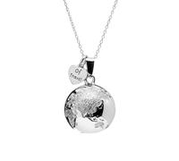 Collana Chiama Angeli The Sound of Travel in Argento 925 oppure Ottone - Idea Regalo per Gravidanza per una Futura Mamma Viaggiatrice - Modello Chiama Angeli (100, Ottone)