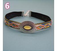 Collana Choker Etnica Retro In Metallo Jacquard Con Design Indiano Gioielli Boho