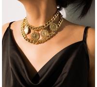 Collana Chunky Cubana Punk Esagerata - Gioielli Moda