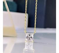 Collana ciondoli quotidiani dell'anniversario Gemma della gemella Moissanite