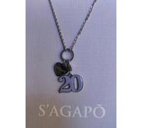 Collana Ciondolo 20 Anni Donna Sagapo Regalo Compleanno Ragazza SHAC1 SHA78