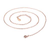 Collana classica fai da te con catena a maglie di base o catena 40 cm+5 cm regolabile per la creazione di gioielli, Acciaio inossidabile