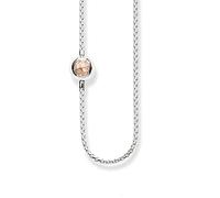 Collana Collana Basic in Oro Rosa 925 Catena in Argento Fashion Stile Europeo Regalo Uomo Donna Amici (Size : 90)