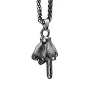 Collana Collane con Ciondolo a Dito da Uomo Moda Collane con Ciondolo a Dito Medio Gesti incivili Ciondolo a Colori Stile originalità Regalo Regali di Natale