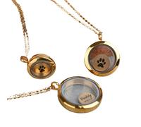 Collana commemorativa per ceneri, ciondolo con foto a forma di zampa, per tenere la pelliccia di cane o gatto, una connessione confortante con il tuo amico per sempre