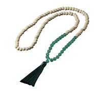 Collana con 108 Perline Mala Per Uomo e Donna,Bracciale con Perline di Legno e Pietre Preziose Naturali,Collana Lunga con Nappa Annodata A Mano,Gioielli Spirituali Per La Preghiera,Regali In Avventur