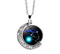 Collana Con 12 Costellazioni Forma Di Luna Rotante Che Si Illumina Al Buio Per Uomo Collana Con Ciondolo Forma Di Segno Zodiacale Per Donna Regalo Di Gioielli Astrologici Oroscopo Zodiaco Per Il Toro