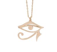 Collana con amuleto Reiki e Occhio di Horus in Argento Sterling 925 per Uomo e Donna, Collana Minimalista con Occhio Che Tutto Vede - Collana vinttage con Occhio di Ra, Collana con Ciondolo Occhio di