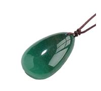 Collana con avventurina verde, 25 g, con ciondolo di avventurina, verde | d'acqua naturale, collana alla e semplice, ciondolo in verde, gioielli fatti a mano per donne e uomini, decorazione