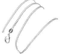 Collana con Catena Color Argento Hip Hop Accessorio per Gioielli Collana Lunga Unisex in Rame Spesso, Collana di Gioielli per Ragazze per Le Donne Nice