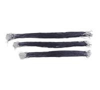 Collana con catena in corda di pelle nera da 50/55/60 cm, 30 pezzi, catene estese in lega, collane fai da te in cera for donne e uomini, chiusura a moschettone(60cm)