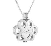 Collana con ceneri di animali domestici - Gioielli commemorativi | Collana con urna per cani per ricordare, onorare e ricordare | Ciondolo souvenir per donne e uomini, ideale per la casa, a ma