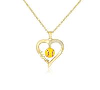 Collana con ciondolo a catena da uomo e donna, gioiello da baseball, calcio, softball, regalo per uomini e donne, per feste, geometriche, matrimoni, punk, adjustable, Acrilico