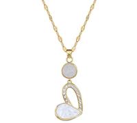 Collana con Ciondolo a Catena Uomo Donna Gioielli Collana con Conchiglia d'Amore Catena Versatile alla clavicola