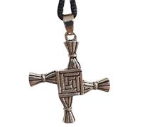 Collana con ciondolo a croce di Brigida Santa Brigida Kildare Dea gioielli...