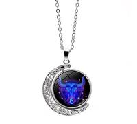 Collana Con Ciondolo A Dodici Costellazioni Per Uomo E Donna Catena A Maglioni Con Luna Rotante A Doppia Faccia Alla Moda Gioielli Di Compleanno Collana Astrologica Regalo Di Coppia Per Il Toro