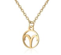 Collana con ciondolo a forma di 12 costellazioni, per donne e uomini, Ariete, Bilancia, Cancro, Capricorno, Vergine, Leone, Scorpione, in acciaio inox