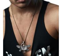 Collana Con Ciondolo A Forma Di Angelo - Collana Con Ciondolo Con D'angelo, Serafino Artistico Fatto A Mano Con Catena Lunga Regolabile, Leggero E Confortevole | Per Uomo E Donna, Regalo