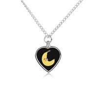 Collana con ciondolo a forma di banana per ceneri a forma di cuore, collana commemorativa per animali domestici