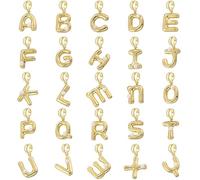 Collana con ciondolo a forma di bolla di perle retrò per donne e ragazze A-Z 26 lettere iniziali collana gioielli di compleanno, 50CM, Altro
