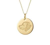 Collana con ciondolo a forma di cane Labrador color oro|LK_NLC_01653 | Collana con ciondolo a forma di cane Labrador color oro |LK_NLC_01653