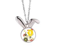 Collana con ciondolo a forma di coniglietto con graffiti Street Culture Gear, idea regalo