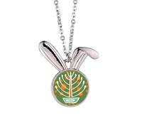 Collana con ciondolo a forma di coniglietto della civiltà antica del Messico, idea regalo