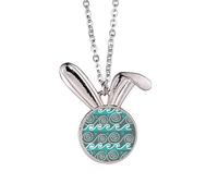 Collana con ciondolo a forma di coniglietto della civiltà antica del Messico, idea regalo