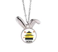 Collana con ciondolo a forma di coniglietto giapponese locale, idea regalo