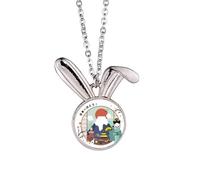 Collana con ciondolo a forma di coniglietto vulcano giapponese locale, idea regalo