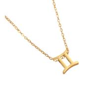 Collana con ciondolo a forma di costellazioni minimaliste, con ciondolo a forma di oroscopo, accessorio multistrato in acciaio, Misura unica, come descritto, come descritto