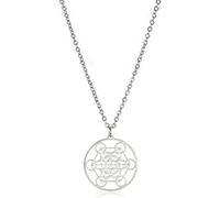 Collana Con Ciondolo a Forma di Cubo di Metatron per Gli Uomini e le Donne in Acciaio Inossidabile Stile Geometrico Con i Sigilli Dell'Arcangelo Collana Talismano di Guarigione Spirituale Gioielli