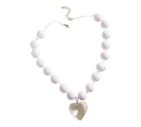 Collana con ciondolo a forma di cuore alla moda, ornamento per la donna moderna alla ricerca di eleganza e stili alla moda, Misura unica, come descritto, come descritto