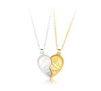 Collana con ciondolo a forma di cuore, alla moda, per coppie, amanti, donne, gioielli, sole, luna, mano, girocollo, catena per feste, matrimoni, uomini, regali collare
