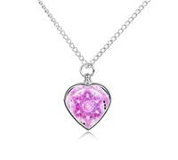 Collana con ciondolo a forma di cuore con mandala sacro Metatron, per ceneri e cuori, collana commemorativa per animali domestici