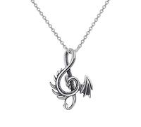 Collana con ciondolo a forma di cuore di con di abbinata unica Collana con ciondolo a forma di cuore di per le donne Collana Di Masticazione Sensoriale (Silver, One Size)