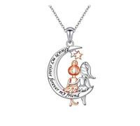 Collana con ciondolo a forma di cuore e luna, con simbolo dell'albero della vita, catena regolabile, perfetta per la festa della mamma, compleanno, albero della vita, One Size, come descritto, come