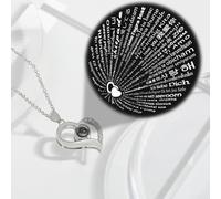 Collana con ciondolo a forma di cuore in rame con ingombro compatto e telaio leggero per un facile abbinamento con abiti (01)