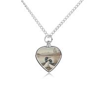 Collana con ciondolo a forma di cuore per ceneri del Nord Diver, collana commemorativa per animali domestici