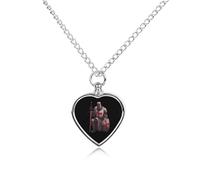 Collana con ciondolo a forma di cuore per ceneri di cavalieri templari, collana commemorativa per animali domestici