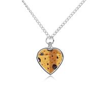 Collana con ciondolo a forma di cuore per gli amanti del formaggio, con ciondolo a forma di ratto per animali domestici