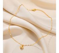 Collana con ciondolo a forma di cuore - Romantico gioiello alla moda bicolore oro e argento, illumina il tuo stile dolce