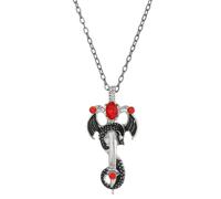 Collana Con Ciondolo A Forma Di Drago - Collana Con Ciondolo, Gioielli Con Ciondollo A Forma Di Drago Gotico, Accessorio Alla In Stile Punk, Ornamento Per Copricapo Di Un'antica Creatura Mitica